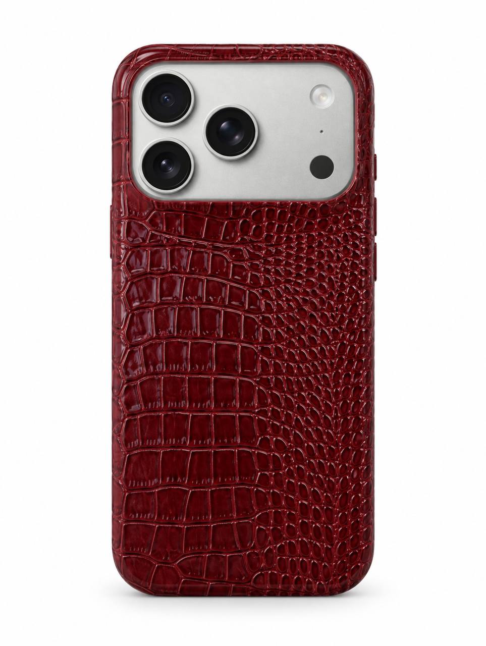 Shine Leather Snake Phone Case