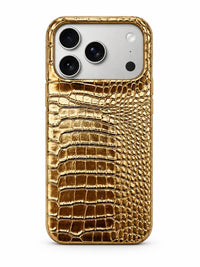 Shine Leather Snake Phone Case