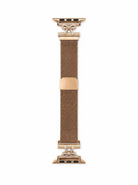 Metal Band With Ribbon Apple Watch Band