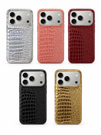 Shine Leather Snake Phone Case