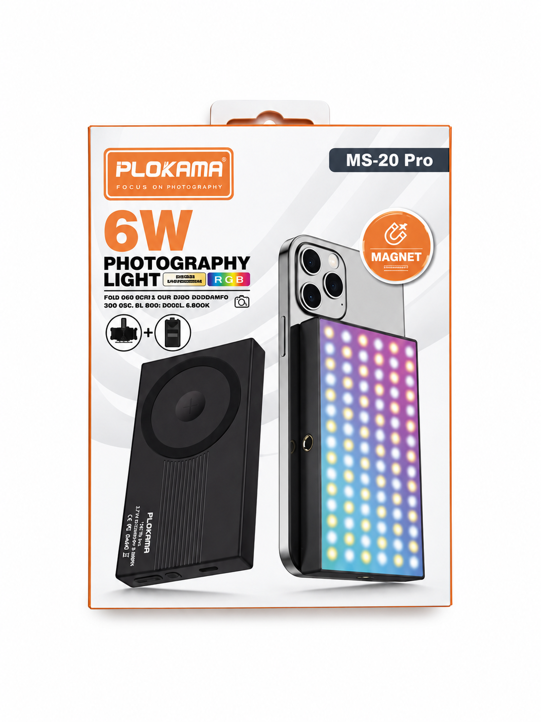 PLOKAMA MS-20 Pro Photography Light