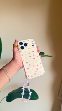3d Printed Shapes Phone Case With Beaded Strap