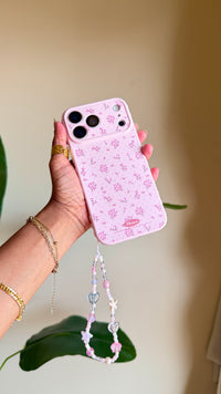 3d Printed Shapes Phone Case With Beaded Strap