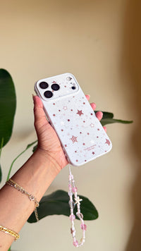 3d Printed Shapes Phone Case With Beaded Strap