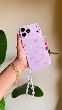 3d Printed Shapes Phone Case With Beaded Strap
