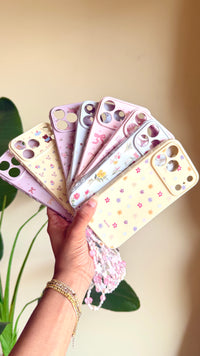 3d Printed Shapes Phone Case With Beaded Strap