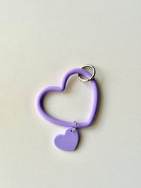 Silicone heart small chain