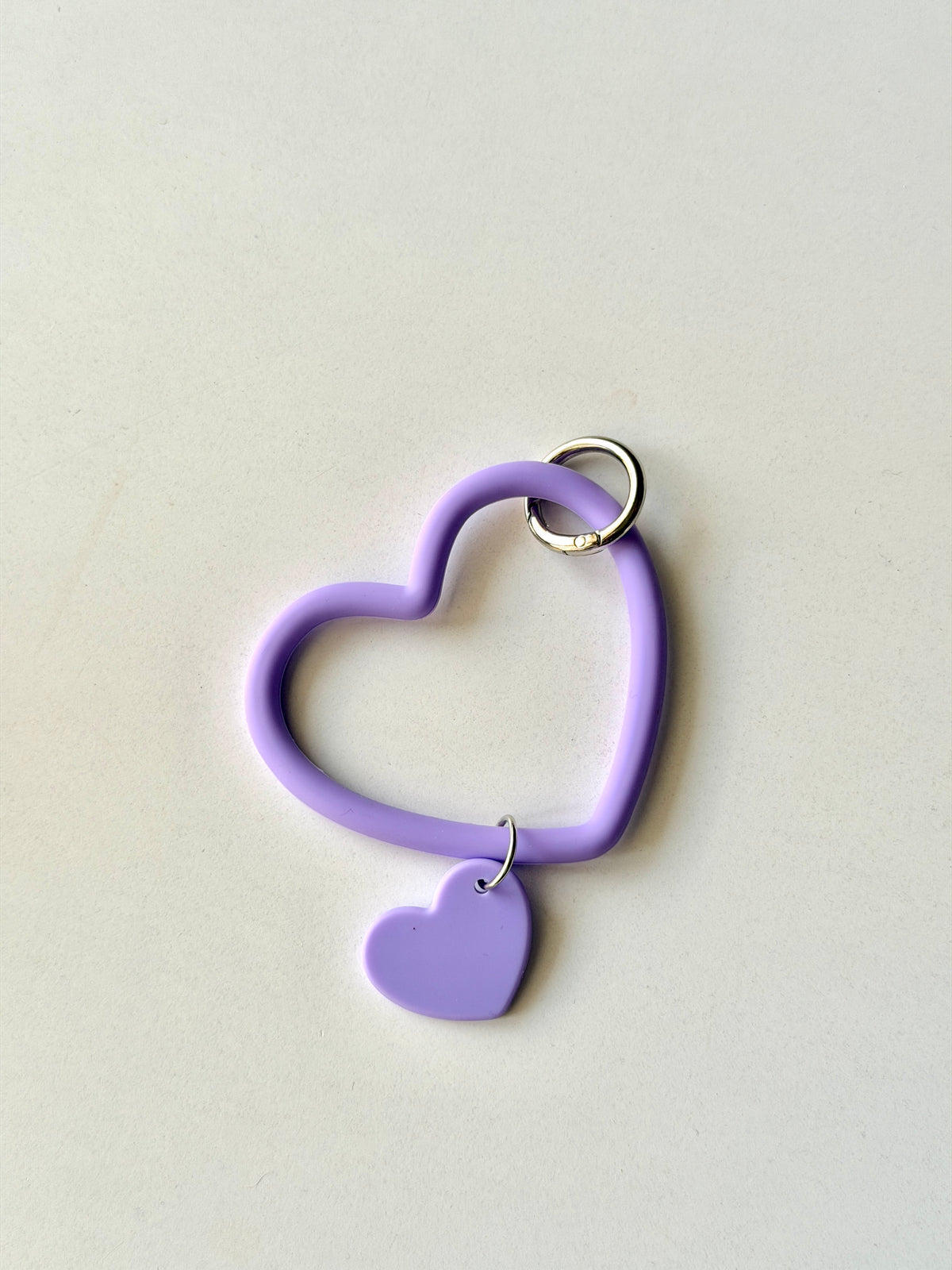 Silicone heart small chain