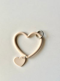 Silicone heart small chain