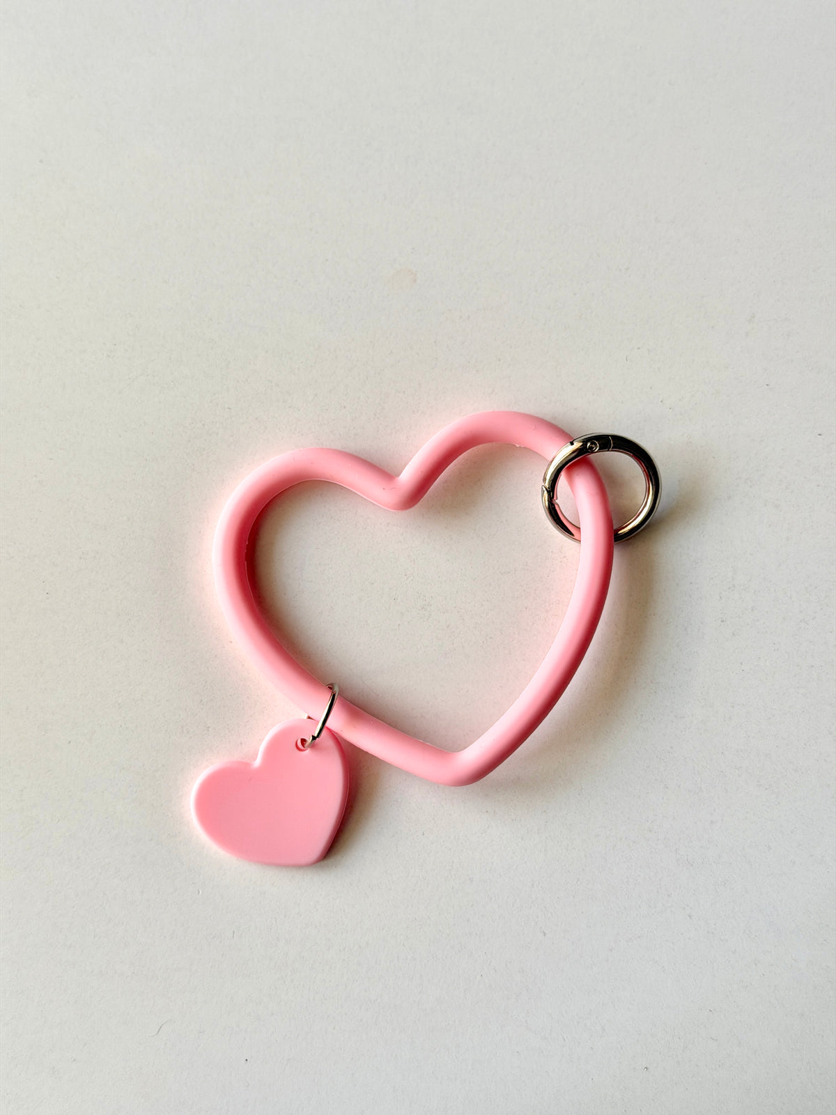 Silicone heart small chain