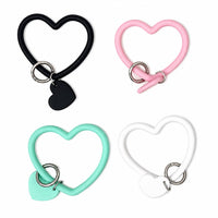 Silicone heart small chain