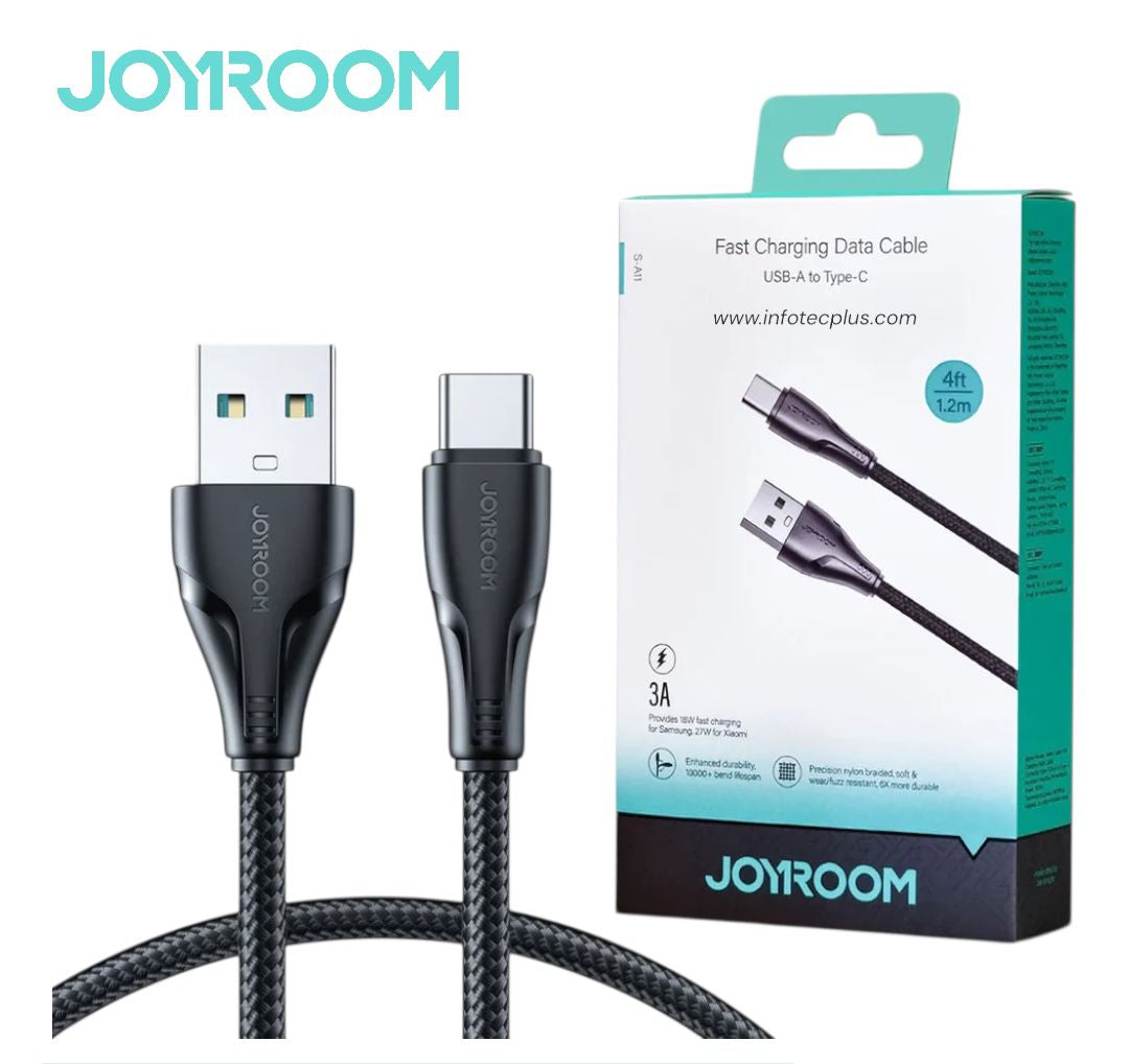 JOYROOM S-A11 Fast Charging Data Cable USB-A to Type-C (4ft)