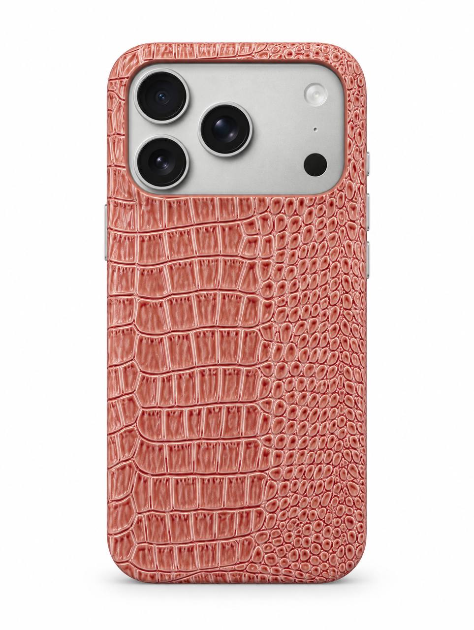 Shine Leather Snake Phone Case
