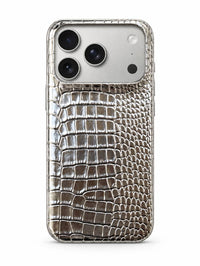 Shine Leather Snake Phone Case
