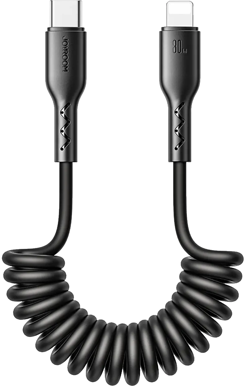 S-A38 Type-C to Lightning Coiled Data Cable