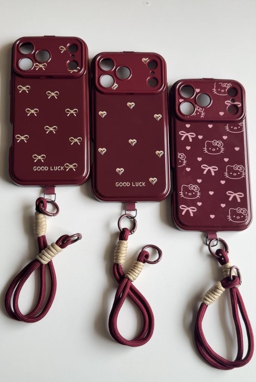 Red Wine Flip Mirror Phone Case