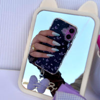 Black Butterfly Flowers Phone Case