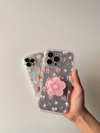 Transparent baby flowers Phone Case - Pop Socket