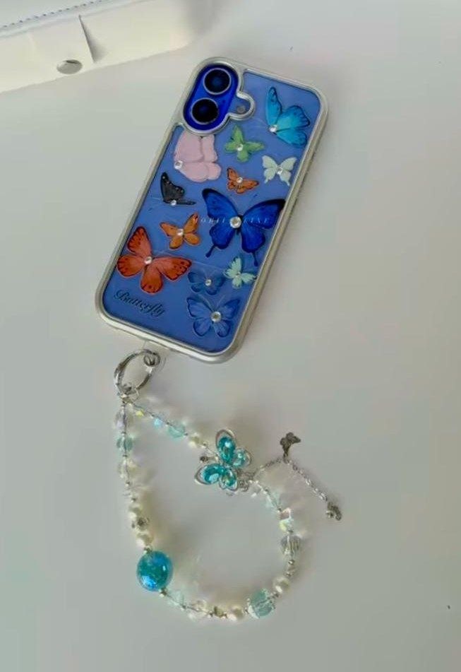 Transparent Butterfly Phone Case