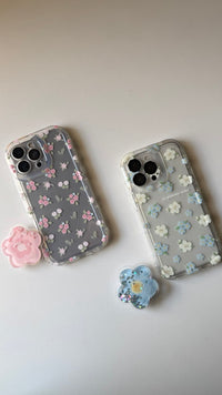 Transparent baby flowers Phone Case - Pop Socket