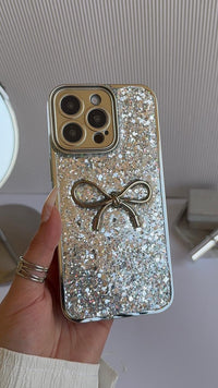 Glittery With 3d Bow Phone Case