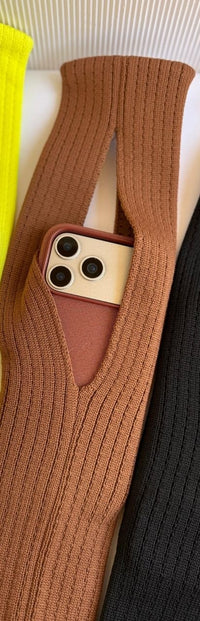 Knitted Phone Crossbody Bag