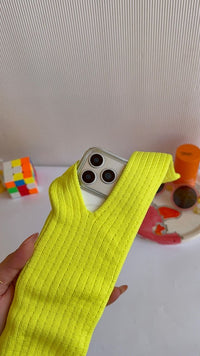 Knitted Phone Crossbody Bag