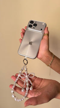 Metallic with Apple logo Phone Case
