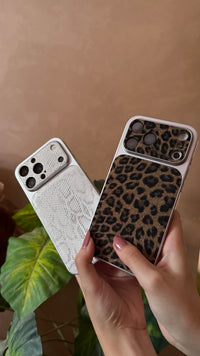 Snake with Silver Frame Phone Case