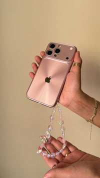 Metallic with Apple logo Phone Case